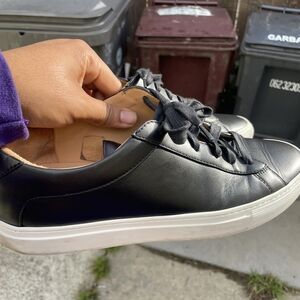 Koio Capri Leather Sneakers Men’s size US 9 Black Onyx EUC